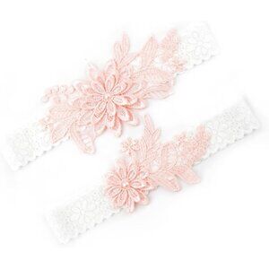 🆕Women Pink Garters Bride Wedding Garter Thigh Wedding Garter Set for Brid